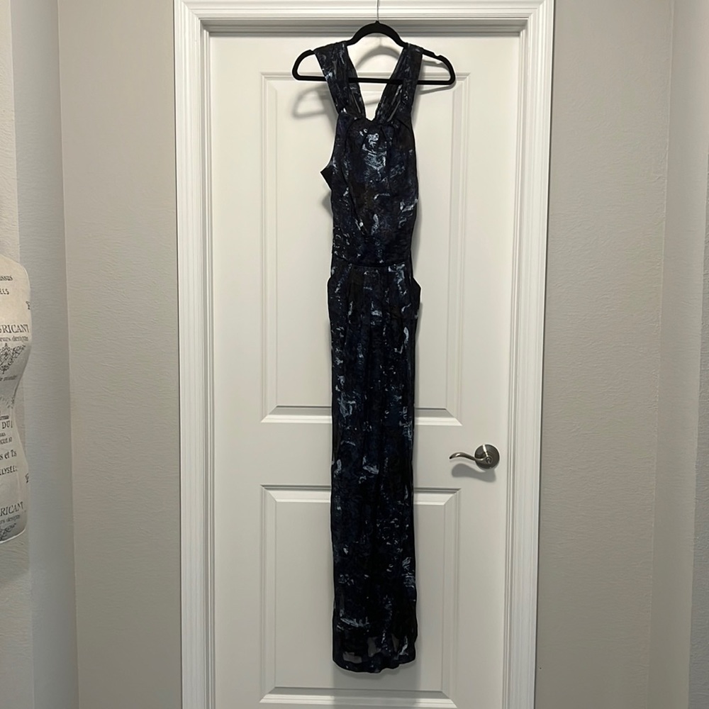 Blue Floor length ball gown by BCBG Max Azria (size 4)